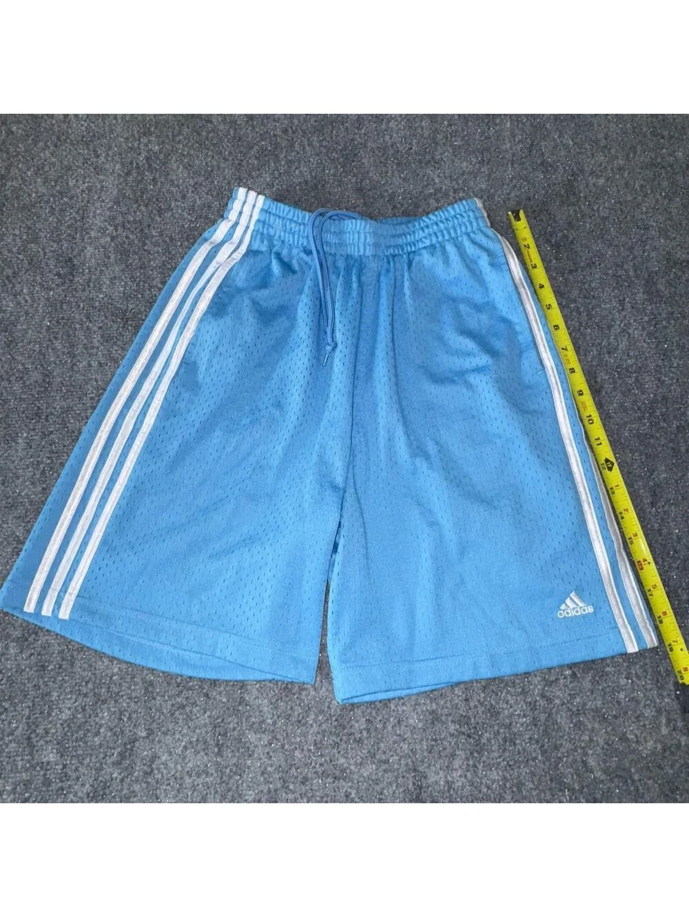 Adidas 2004 Grail Blue Mesh Baggy Hoop Shorts Mens SM/MD Vtg y2k 90s Rare